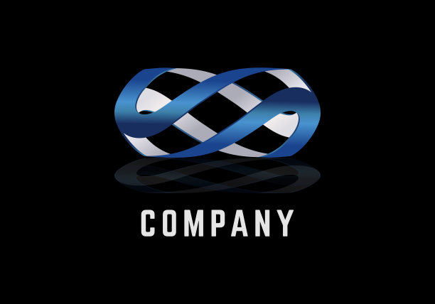 元素线无限蓝白色矢量插图模板图片下载