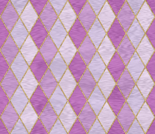 菱形无缝模式。镶嵌,镶嵌。彩色玻璃风格的插图。装饰艺术风格。无缝图案壁纸，纺织品打印，瓷砖。黄金菱形花纹图案图片下载