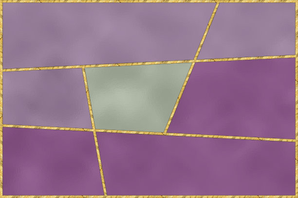 现代的镶嵌,镶嵌。彩色玻璃风格的插图。装饰艺术背景。几何图案。彩色的纹理和金色的人造石结构。抽象印花，创意瓷砖表面。图片下载