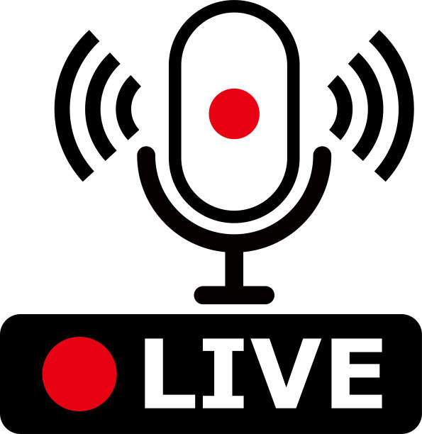 生活播客。麦克风矢量图标。图片下载