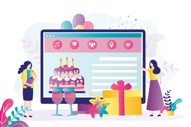 客户与宴会组织者讨论宴会细节。女孩向活动机构寻求组织庆祝活动的帮助图片下载