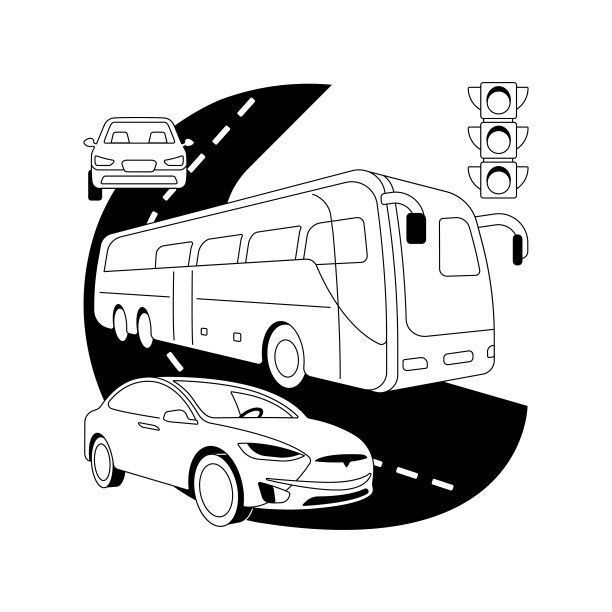 表面运输抽象概念矢量插图。图片下载