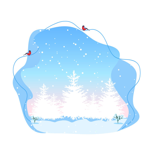 摘要冬季背景图片下载