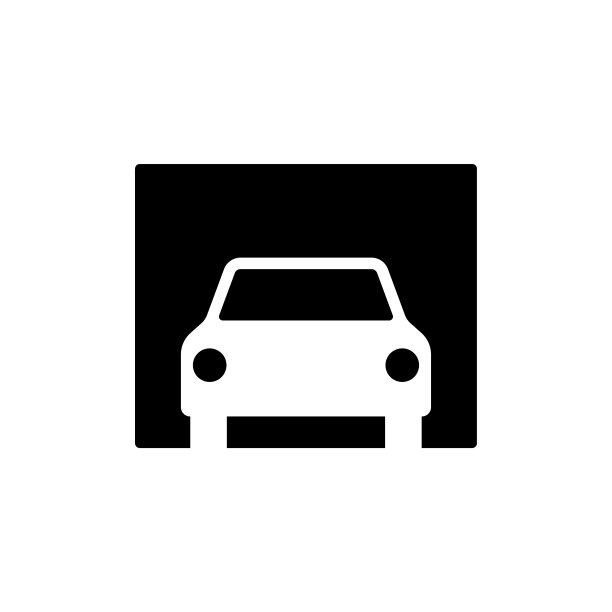 汽车图标。黑色的轮廓。前视图。矢量简单平面图形说明。白色背景上的孤立对象。隔离。图片下载