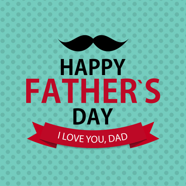 父亲节快乐海报卡片背景图片下载