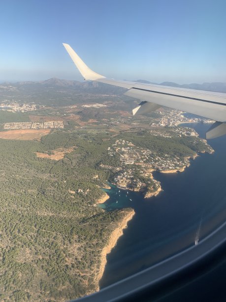 鸟瞰西班牙马略卡岛图片下载