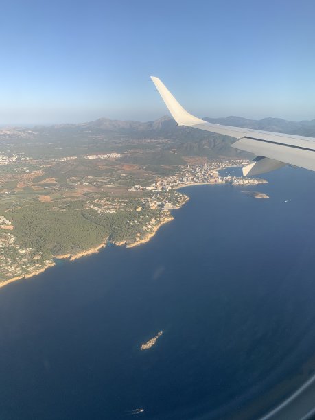鸟瞰西班牙马略卡岛图片下载