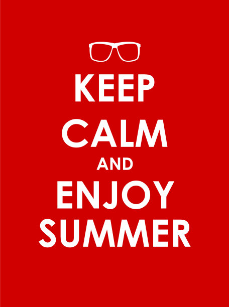 保持冷静，享受夏日创意海报图片下载