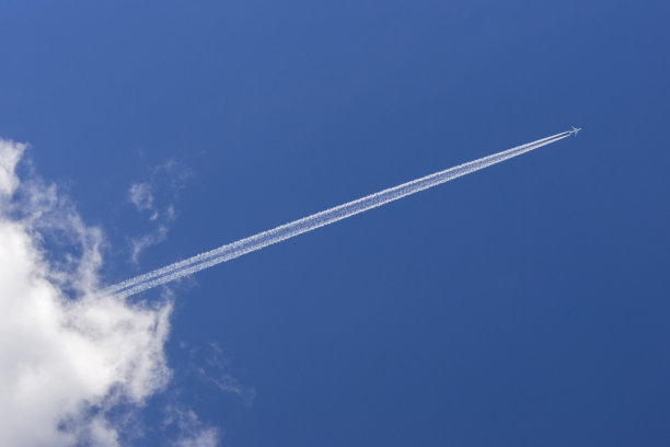 一架飞机在天空中。图片下载