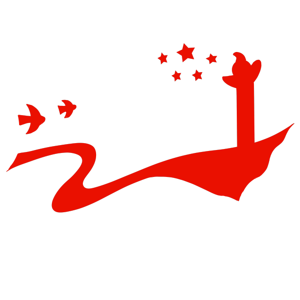 五星中华柱和平鸽图片下载