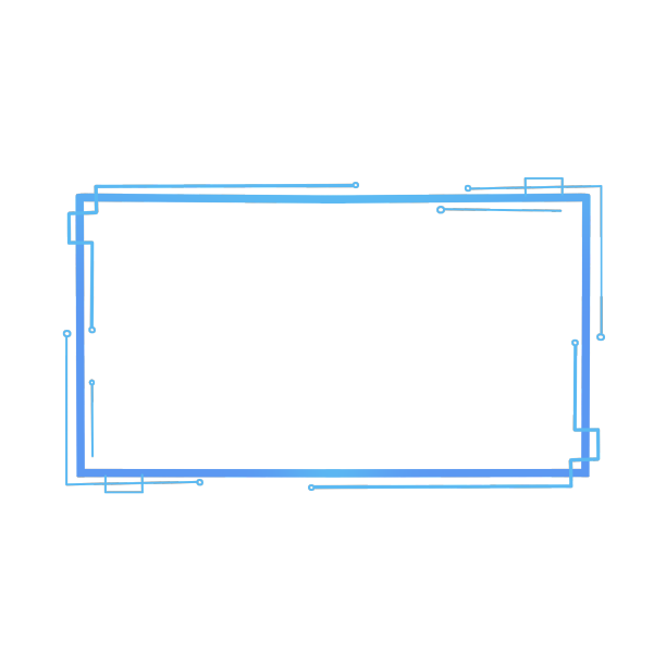 蓝色科技图框图片下载