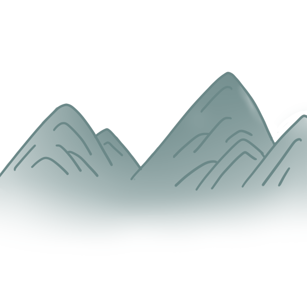 灰蓝山峰古风图片下载