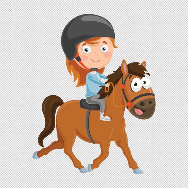 女孩学习马术图片下载
