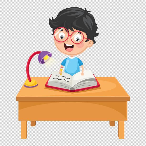 男孩书桌学习图片下载