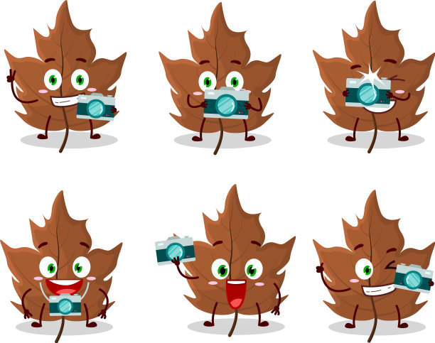 摄影师职业表情符号用枫木干图片下载