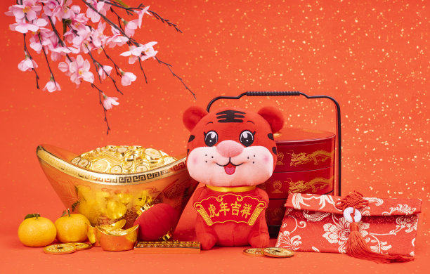 中国传统布娃娃老虎，2022年是虎年，图片下载