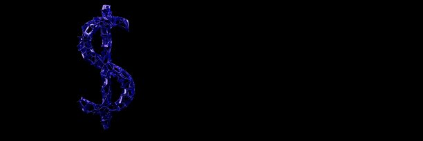 在白色背景上的美国货币符号。三维可视化图片下载