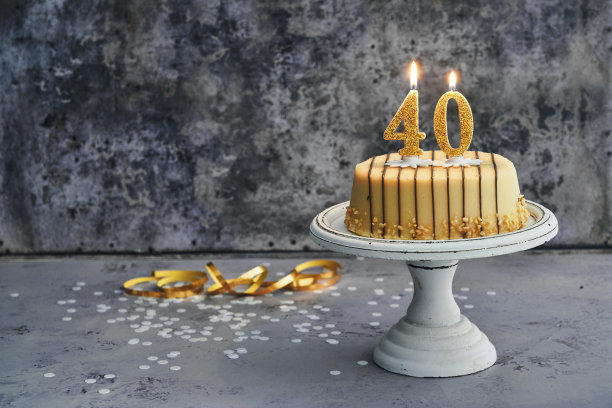 40岁生日蛋糕图片下载
