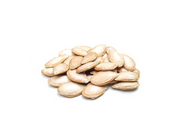 南瓜籽孤立在白色背景上，选择性聚焦图片下载