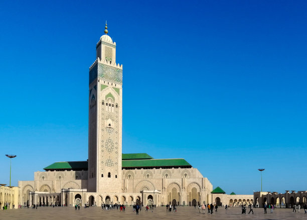 卡萨布兰卡的哈桑二世清真寺图片下载
