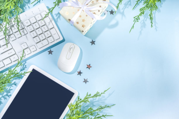 简单的圣诞办公室背景图片下载