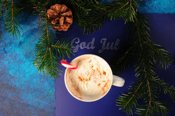 热巧克力俯视图图片下载