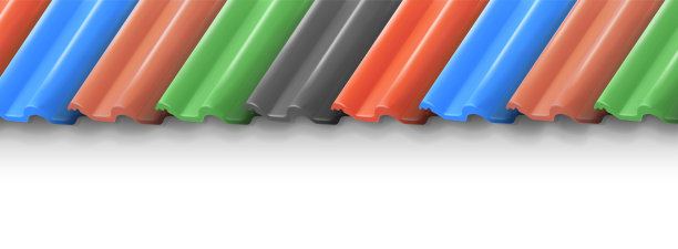 屋顶瓦。彩色的。建筑材料。背景。矢量图图片下载