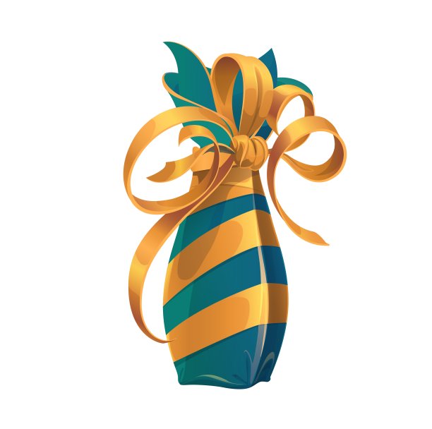 金色蝴蝶结豪华包装的节日礼品图片下载