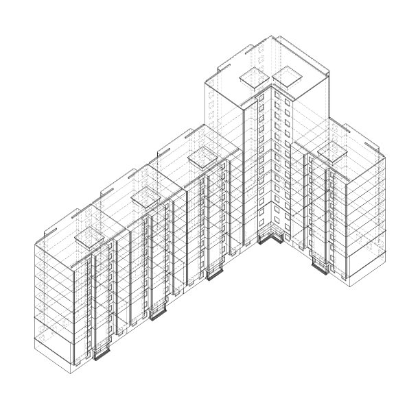 矢量多层住宅建筑图片下载