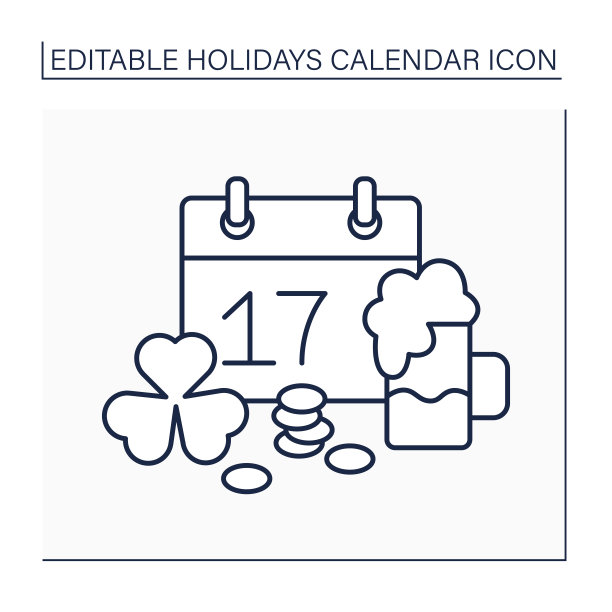 圣帕特里克日线图标图片下载