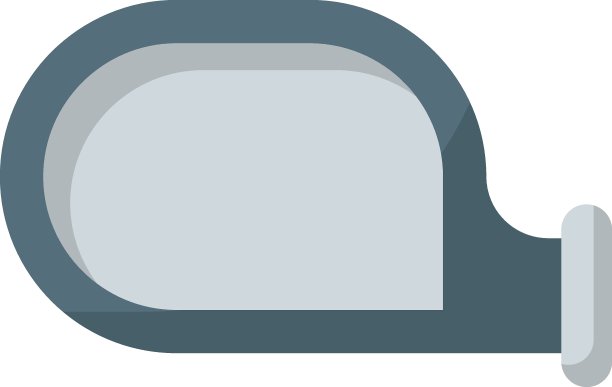 汽车侧面镜概念矢量彩色图标设计，汽车服务和汽车修理店标志，卡车备件标志，汽车技术员设备库存插图图片下载