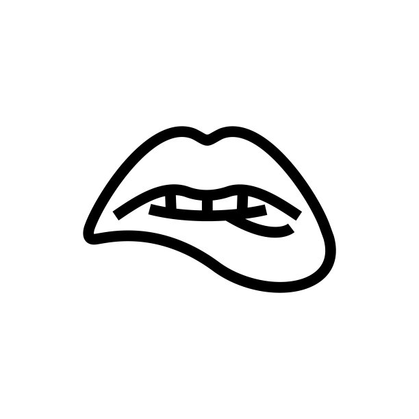 女人性感的嘴唇，美女张嘴咬嘴唇图片下载