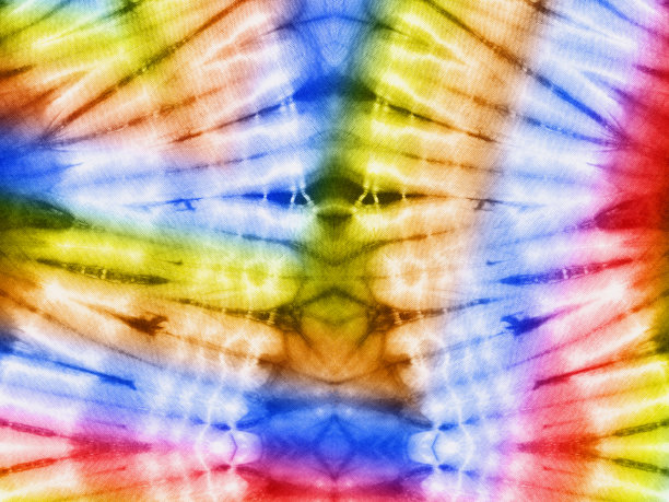 全手工染色的非洲织物，无缝和多色图案，照片图片下载