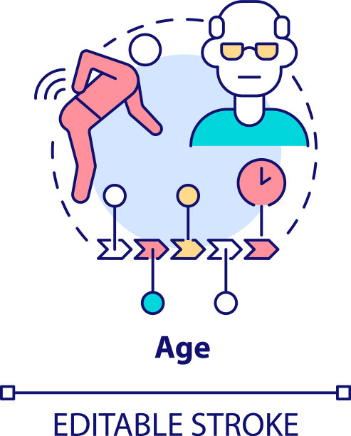 年龄概念图标图片下载