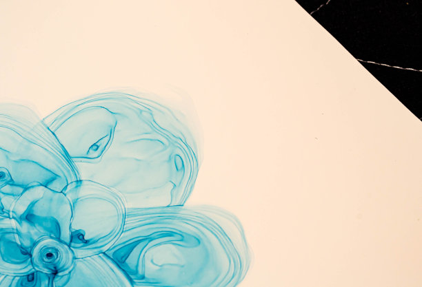 抽象色彩背景，手绘酒精画，液体墨水技法图片下载