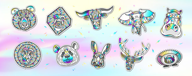 抽象的动物图片下载