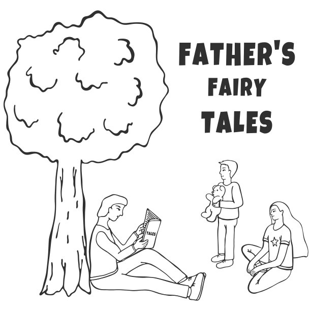 手绘草图父女集图片下载