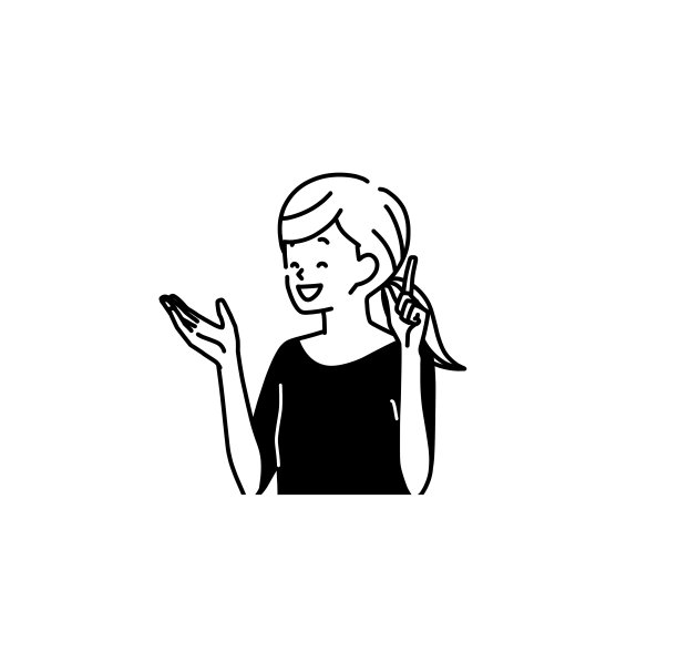 一位女士微笑着说话图片下载