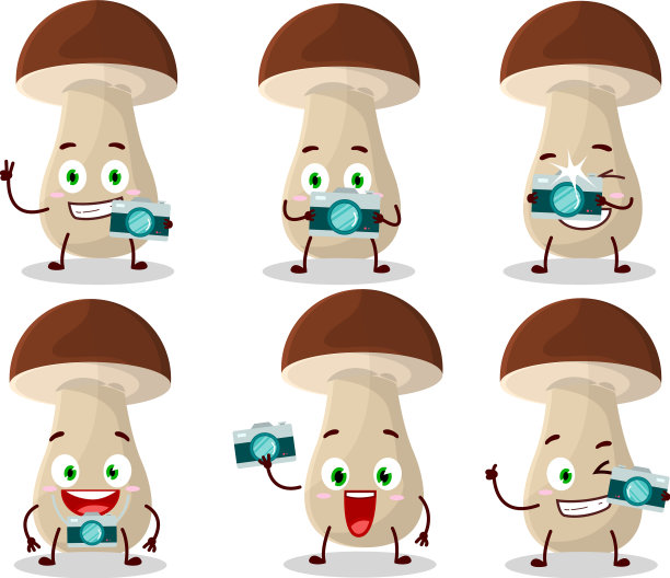 摄影师专业表情符号与boletus图片下载