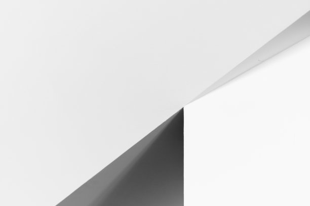 抽象白色最小的内部碎片。角落图片下载