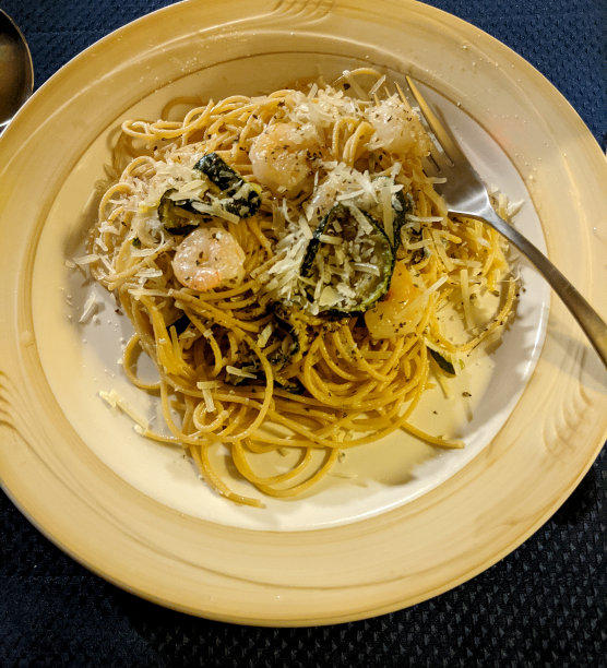 虾意大利面图片下载