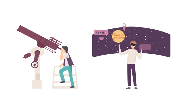 人物参观天文馆学习图片下载