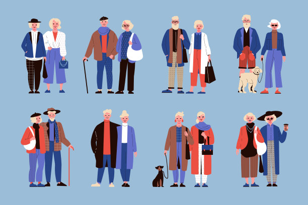 现代高级时装套装图片下载