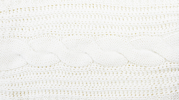 白色的针织羊毛衫碎片的质地。有选择性的重点。图片下载