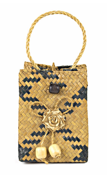 草编手袋或编织手袋。图片下载