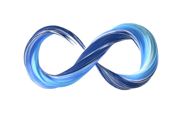 抽象布，莫比乌斯带，三维渲染。图片下载