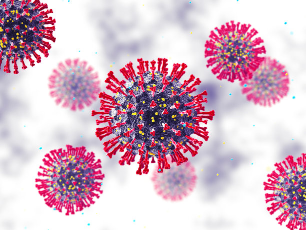 冠状病毒新菌株素材图片