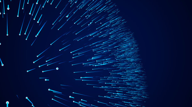 3 d渲染。背景上的动态线条或射线。摘要动态背景。循环模式。图片下载