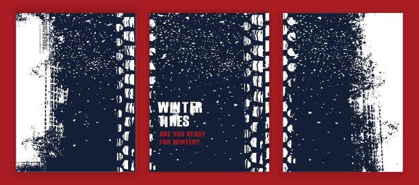 垃圾轮胎履带背景为垂直海报。向量组图片下载