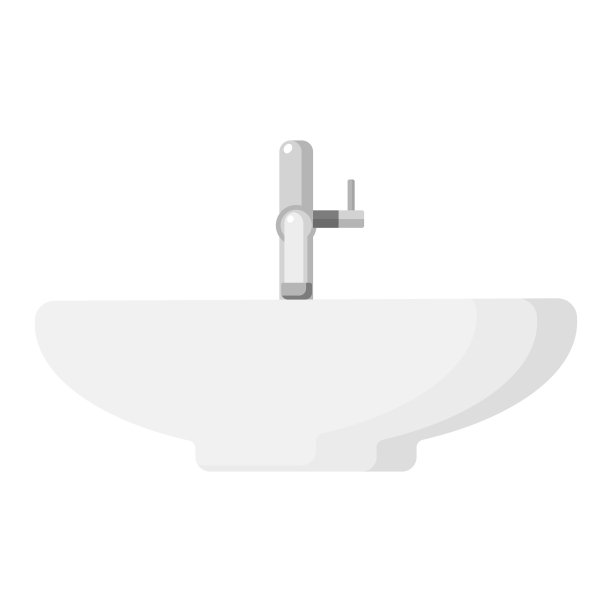 陶瓷洗脸盆和水龙头图片下载